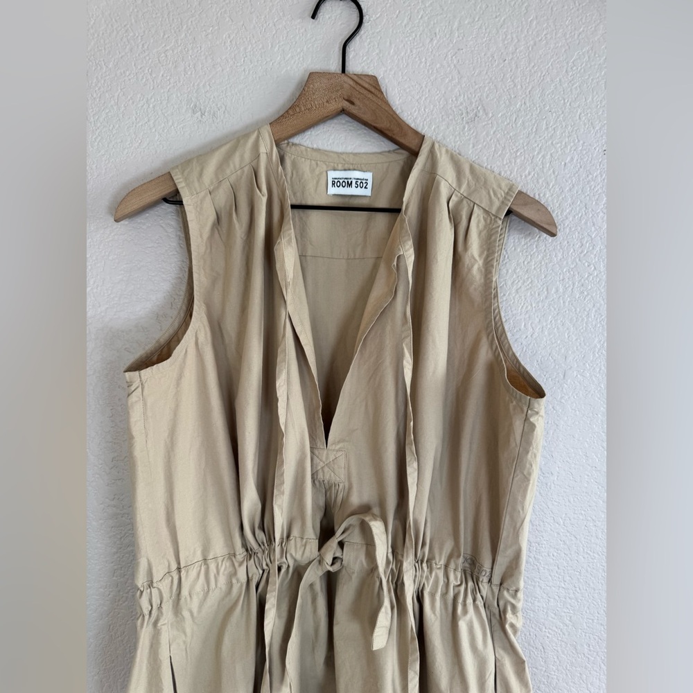 Room 502 Jessica Kaftan Dress in Beige Cotton size 10 42 $445 - Picture 4 of 15